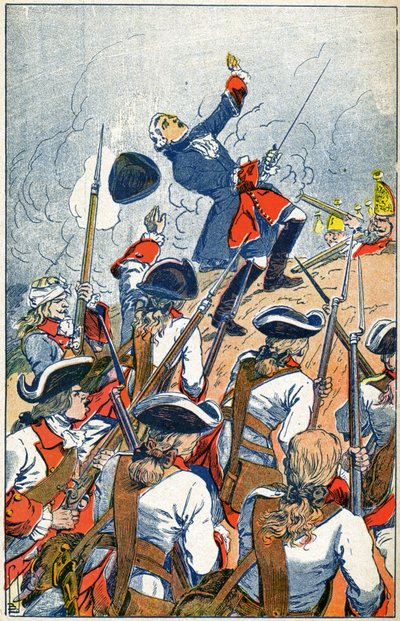 グダニスク攻防戦でロシア軍と対峙するフランス軍 作： Louis Charles Bombled