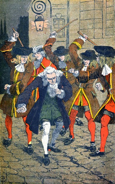 ローハンの騎士はヴォルテールを民衆の手でロストさせる 作： Louis Charles Bombled