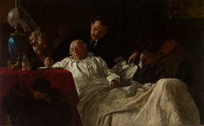 最後の意志に署名する 作： Louis Charles Moeller