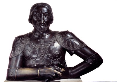 フランス国王フランソワ1世の胸像、ブロンズ製。ルイ・クロード・アントワーヌ・ヴァス（1716-1772）による彫刻 1756年 パリルーヴル美術館 作： Louis Claude Vassé