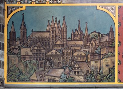 鉄道駅ビル (シント-ピータース駅)。 インテリア。 1912年。エントランスホール。 作： Louis Cloquet