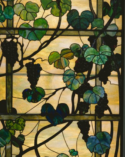 グレープバインパネル、1902年から15年（鉛ガラス） 作： Louis Comfort Tiffany