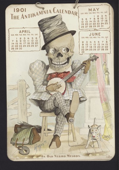 Antikamniaカレンダーのイラスト、1901 作： Louis Crucius or Crusuius