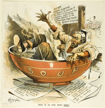 スープの中にいるのは誰? パックより 作： Louis Dalrymple