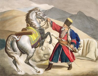 ティエリー兄弟が刻んだ1825年の彼の馬とのタルタル 作： Louis Dupré