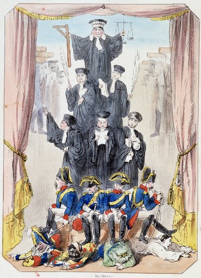 それらにもかかわらず Litideurs - Lithography、Theatre des marionnettes du jardin des Tuileries から抽出、Louis Edmond Duranty (1833-1880)、パリによるテキストと図面 作： Louis Edmond Duranty