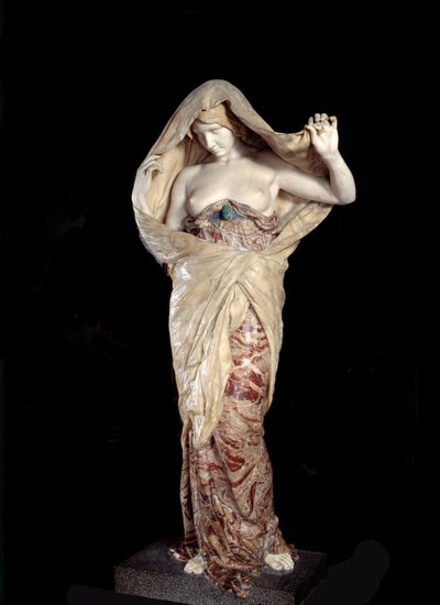 科学で解き明かされる自然 大理石とオニキスの彫刻 ルイ・アーネスト・バリヤス（1841-1905）1899年。パリ、オルセー美術館（Musee d
