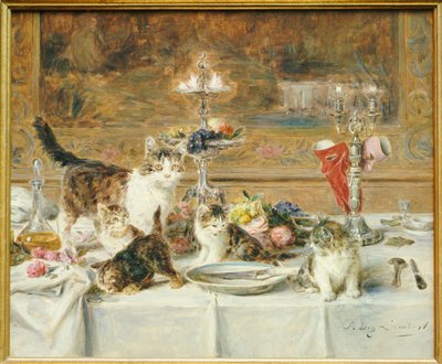 夕食後 作： Louis Eugene Lambert