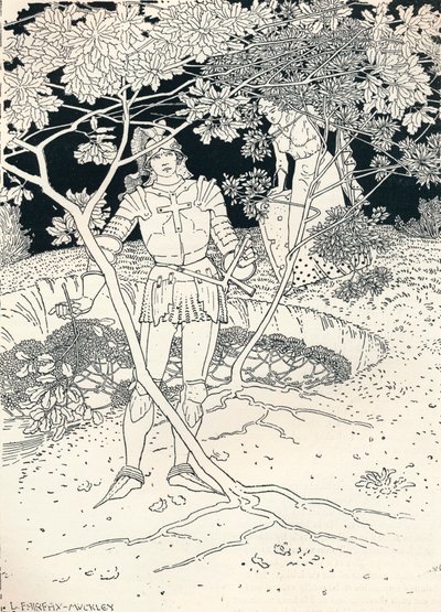 Spensers Faerie Queeneへのイラスト。 Canto II。 30節、c1895 作： Louis Fairfax Muckley