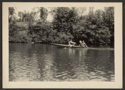 [ローグ川のボートレース］ 作： Louis Fleckenstein