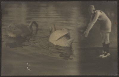 [白鳥と海女のコンポジット］ 作： Louis Fleckenstein