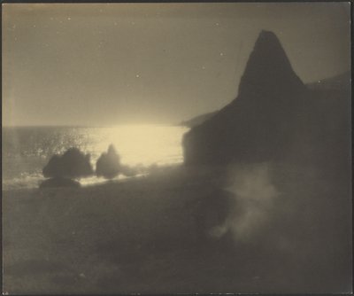 [夕暮れの海景］ 作： Louis Fleckenstein
