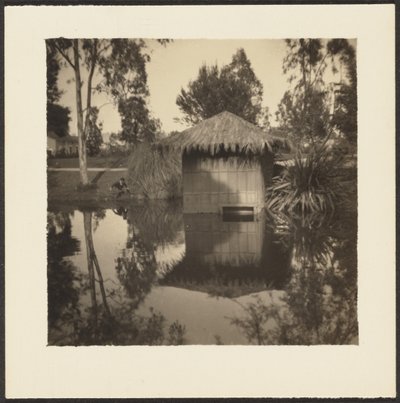[池の上の小屋］ 作： Louis Fleckenstein