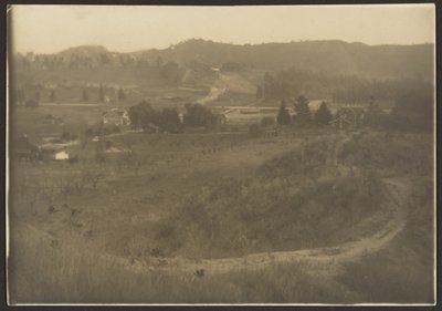 [田舎の家の風景］ 作： Louis Fleckenstein