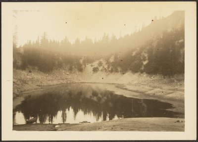 [湖のある風景］ 作： Louis Fleckenstein