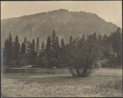[岩壁のある風景］ 作： Louis Fleckenstein