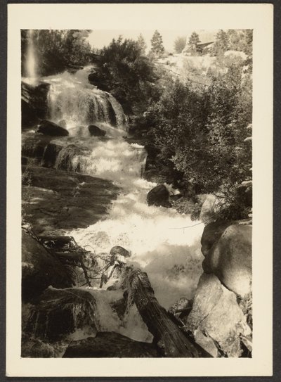 [滝のある風景］ 作： Louis Fleckenstein