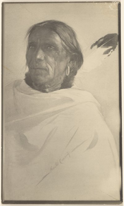 [ネイティブ・アメリカンの絵画の写真（ジェラルド・キャシディのサイン入り）] 。 作： Louis Fleckenstein