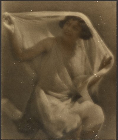 [ヴェールをまとった女性の肖像】。］ 作： Louis Fleckenstein