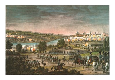 ドレスデンの戦い、1813 年 8 月 26 日、c1850 作： Louis Francois Couche