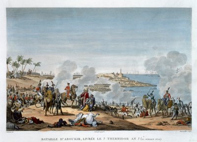 アブーキールの戦い、7年目のテルミドール」1799年7月25日 作： Louis Francois Couche