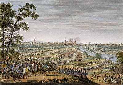 1812年9月14日のフランス人のモスクワへの侵入、エドムボヴィネット（1767-1832）による彫刻（アクアチント） 作： Louis Francois Couche