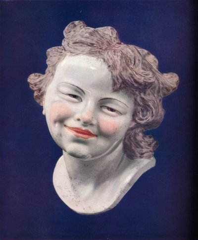 チェルシー磁器頭、c1746。 作： Louis Francois Roubiliac
