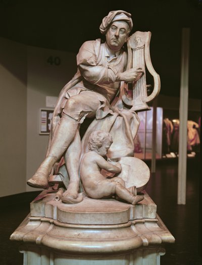 ジョージ・フレデリック・ヘンデル（1685-1759）1738（大理石） 作： Louis Francois Roubillac