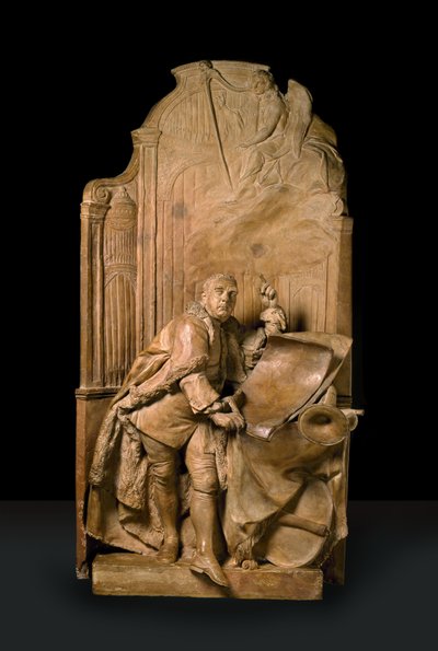 ウェストミンスター寺院（パリのテラコッタと石膏）のジョージフリデリックヘンデルの記念碑のModello 作： Louis Francois Roubillac