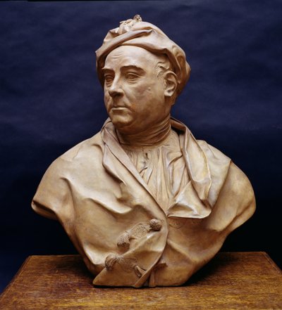 ジョージ・フレデリック・ヘンデルの肖像胸像（1685-1759）（テラコッタ） 作： Louis Francois Roubillac