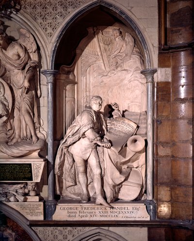 ジョージ・フレデリック・ヘンデルの記念碑（ウェストミンスター寺院 作： Louis Francois Roubilliac