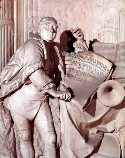 ジョージ・フレデリック・ヘンデルの記念碑（ウェストミンスター寺院 作： Louis Francois Roubilliac