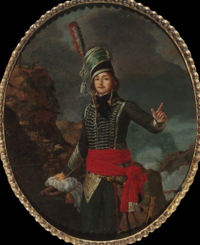 フランソワ・セヴラン・マルソー・デスグラヴィエ将軍の肖像、1769～1796年頃。 1796年。 作： Louis François Sergent Marceau