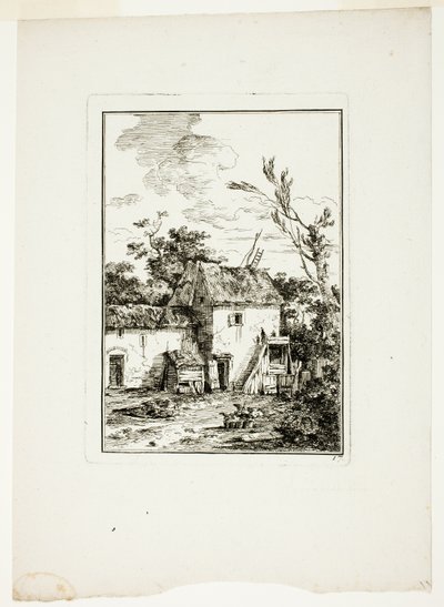 垂直の風景 作： Louis Gabriel Moreau