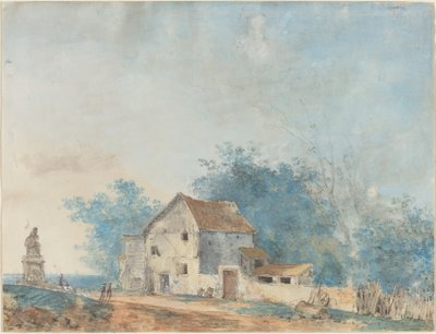 風景 作： Louis Gabriel Moreau the Elder
