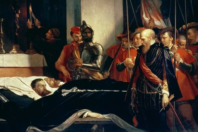 エグモント伯爵とホールン伯爵の遺骨への最後の敬意 作： Louis Gallait