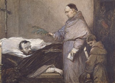 エグモント伯の死体を祝福するマーティン・リトン 作： Louis Gallait