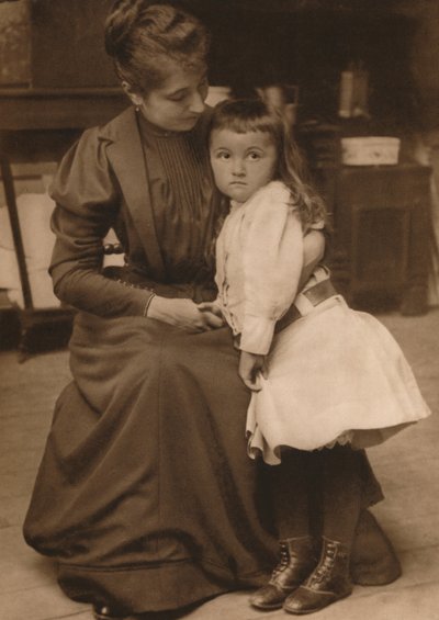 女性と子供、1937 作： Louis Guichard