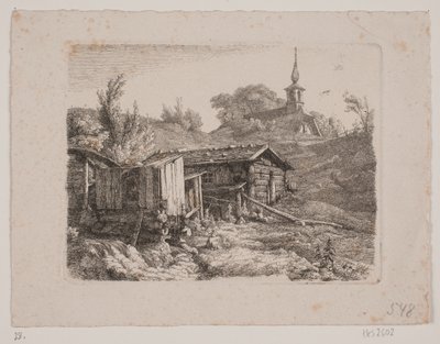 水車のある風景 作： Louis Gurlitt
