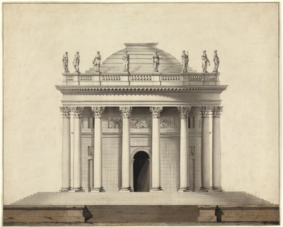 古典的な寺院 作： Louis Gustave Taraval