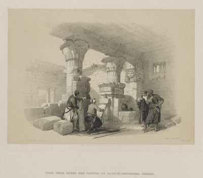 エジプトとヌビア、ボリュームII：Dayr-El-Medeeneh、テーベ、1848。 作： Louis Haghe