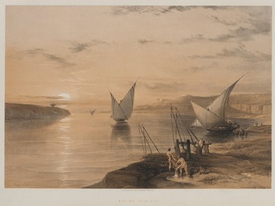 エジプトとヌビア、ボリュームII：Hagar Setsilis、1847。 作： Louis Haghe