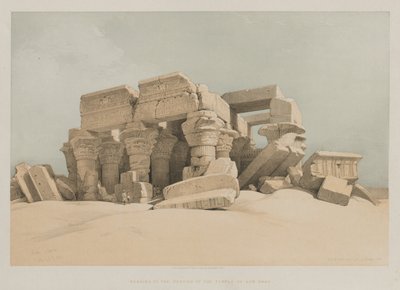 エジプトとヌビア、ボリュームII：Kom-Ombo、1846。 作： Louis Haghe