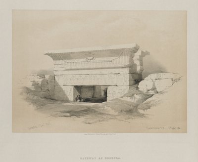 エジプトとヌビア、ボリュームI：Dendera、1847。 作： Louis Haghe