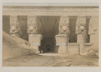 エジプトとヌビア、ボリュームI：Dendera、1847。 作： Louis Haghe