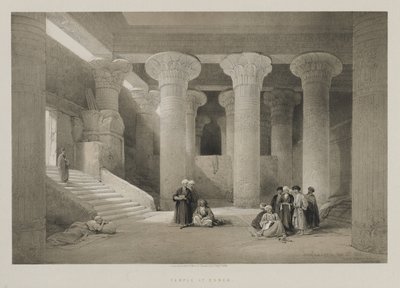 エジプトとヌビア、ボリュームI：エズネの神殿、1846年。 作： Louis Haghe