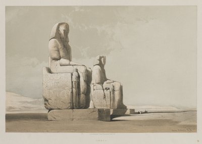 エジプトとヌビア、ボリュームI：テーベ、1846年。 作： Louis Haghe