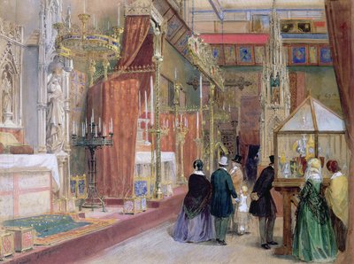 1851年の大展示の中世裁判所 作： Louis Haghe
