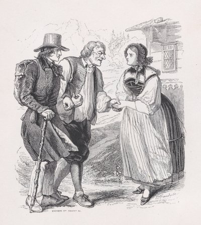 ベランジェの全作品からの旅人、1836年。クリエイター：ルイ＝アンリ・ブレヴィエール、セザール＝オーギュスト・エベール。 作： Louis Henri Brevière, Cesar Auguste Hebert