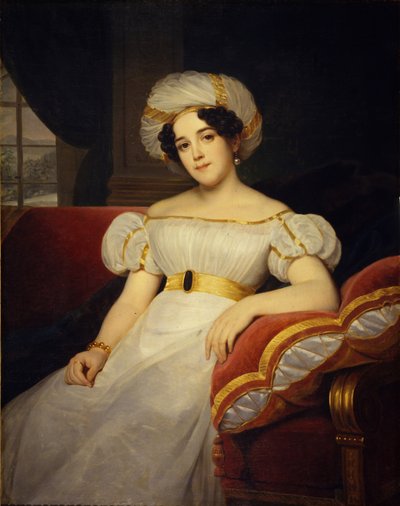 ナタリア王女ステパノフナゴリチナの肖像、伯爵夫人アプラクシナ1794-1890、1824 作： Louise Marie Jeanne Hersent